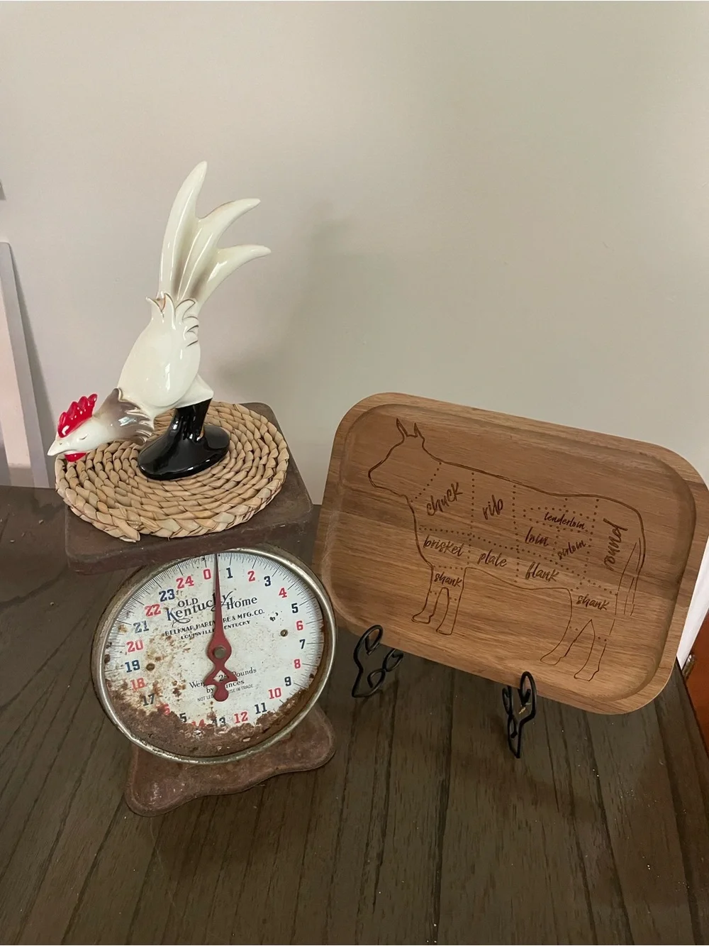 Vintage Kitchen Scale Decor collection set of four pieces